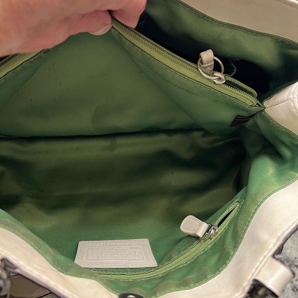 Coach Leather with Studded Applicate Satchel - 16273 - Picture 5 of 11